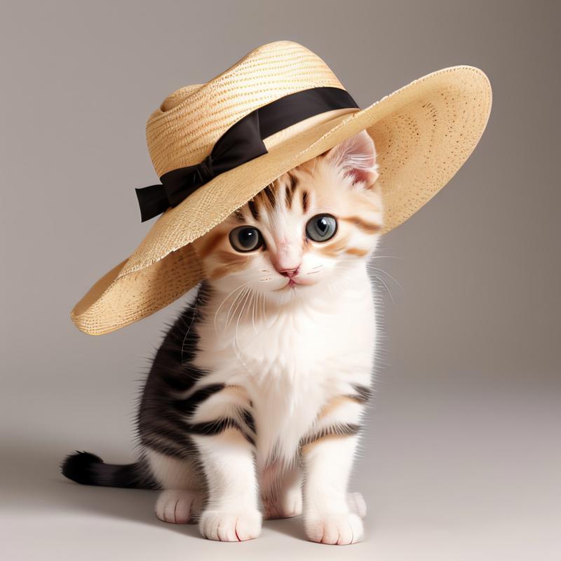 00068-3919354220-cute kitten wearing panama hat,  _lora_PanamaHatConceptNew_1000steps_0.8_.jpg